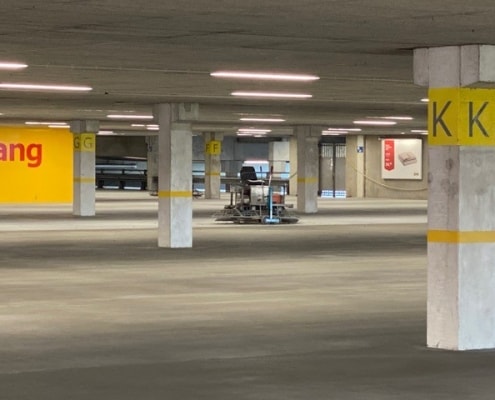 Vernieuwen betonvloer parkeergarage - Loos Betonvloeren Zuid